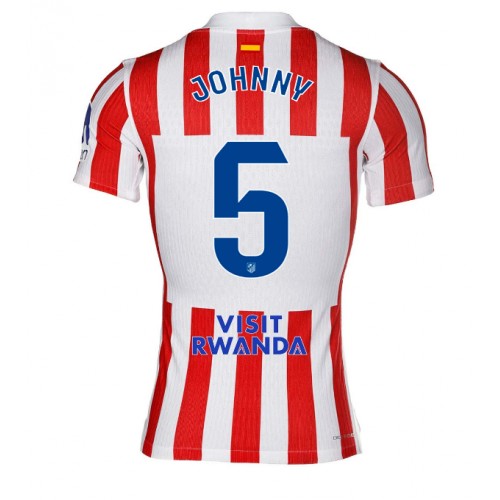 Echipament fotbal Atletico Madrid Johnny Cardoso #5 Tricou Acasa 2025-26 maneca scurta Echipament fotbal Atletico Madrid Johnny Cardoso #5 Tricou Acasa 2025-26 maneca scurta