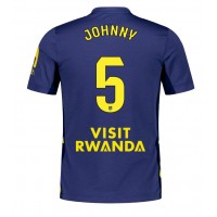 Echipament fotbal Atletico Madrid Johnny Cardoso #5 Tricou Deplasare 2025-26 maneca scurta