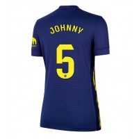 Echipament fotbal Atletico Madrid Johnny Cardoso #5 Tricou Deplasare 2025-26 pentru femei maneca scurta