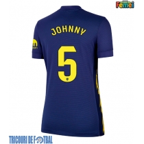 Echipament fotbal Atletico Madrid Johnny Cardoso #5 Tricou Deplasare 2025-26 pentru femei maneca scurta
