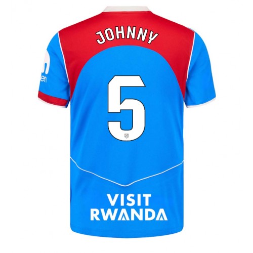 Echipament fotbal Atletico Madrid Johnny Cardoso #5 Tricou Treilea 2025-26 maneca scurta Echipament fotbal Atletico Madrid Johnny Cardoso #5 Tricou Treilea 2025-26 maneca scurta
