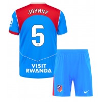 Echipament fotbal Atletico Madrid Johnny Cardoso #5 Tricou Treilea 2025-26 pentru copii maneca scurta (+ Pantaloni scurti)