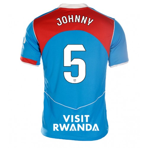 Echipament fotbal Atletico Madrid Johnny Cardoso #5 Tricou Treilea 2025-26 pentru femei maneca scurta Echipament fotbal Atletico Madrid Johnny Cardoso #5 Tricou Treilea 2025-26 pentru femei maneca scurta