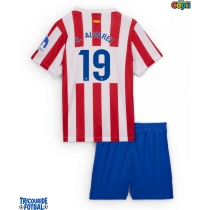 Echipament fotbal Atletico Madrid Julian Alvarez #19 Tricou Acasa 2025-26 pentru copii maneca scurta (+ Pantaloni scurti)