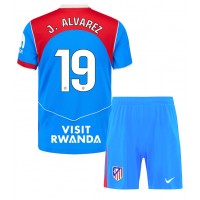 Echipament fotbal Atletico Madrid Julian Alvarez #19 Tricou Treilea 2025-26 pentru copii maneca scurta (+ Pantaloni scurti)
