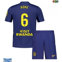 Echipament fotbal Atletico Madrid Koke #6 Tricou Deplasare 2025-26 pentru copii maneca scurta (+ Pantaloni scurti)