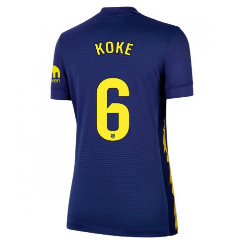 Echipament fotbal Atletico Madrid Koke #6 Tricou Deplasare 2025-26 pentru femei maneca scurta Echipament fotbal Atletico Madrid Koke #6 Tricou Deplasare 2025-26 pentru femei maneca scurta