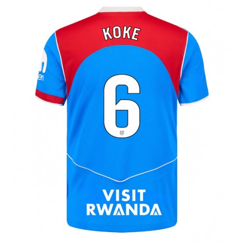 Echipament fotbal Atletico Madrid Koke #6 Tricou Treilea 2025-26 maneca scurta Echipament fotbal Atletico Madrid Koke #6 Tricou Treilea 2025-26 maneca scurta