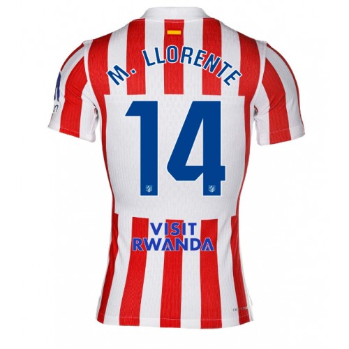 Echipament fotbal Atletico Madrid Marcos Llorente #14 Tricou Acasa 2025-26 maneca scurta Echipament fotbal Atletico Madrid Marcos Llorente #14 Tricou Acasa 2025-26 maneca scurta