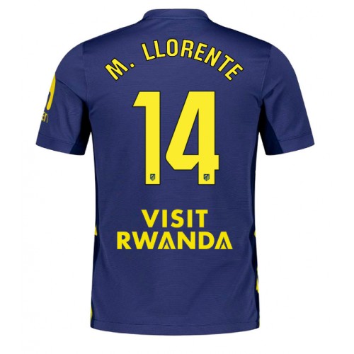 Echipament fotbal Atletico Madrid Marcos Llorente #14 Tricou Deplasare 2025-26 maneca scurta Echipament fotbal Atletico Madrid Marcos Llorente #14 Tricou Deplasare 2025-26 maneca scurta