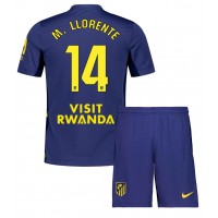Echipament fotbal Atletico Madrid Marcos Llorente #14 Tricou Deplasare 2025-26 pentru copii maneca scurta (+ Pantaloni scurti)