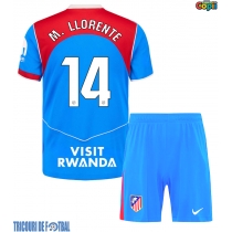 Echipament fotbal Atletico Madrid Marcos Llorente #14 Tricou Treilea 2025-26 pentru copii maneca scurta (+ Pantaloni scurti)
