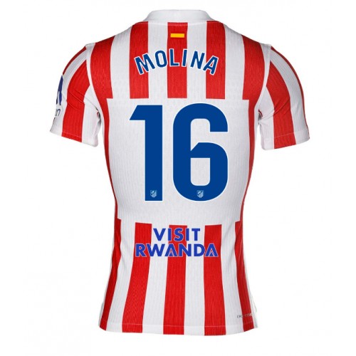 Echipament fotbal Atletico Madrid Nahuel Molina #16 Tricou Acasa 2025-26 maneca scurta Echipament fotbal Atletico Madrid Nahuel Molina #16 Tricou Acasa 2025-26 maneca scurta