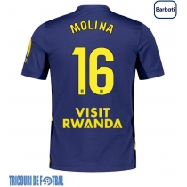 Echipament fotbal Atletico Madrid Nahuel Molina #16 Tricou Deplasare 2025-26 maneca scurta