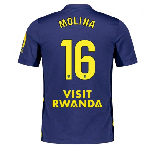 Echipament fotbal Atletico Madrid Nahuel Molina #16 Tricou Deplasare 2025-26 maneca scurta Echipament fotbal Atletico Madrid Nahuel Molina #16 Tricou Deplasare 2025-26 maneca scurta