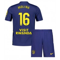 Echipament fotbal Atletico Madrid Nahuel Molina #16 Tricou Deplasare 2025-26 pentru copii maneca scurta (+ Pantaloni scurti)