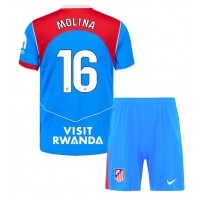 Echipament fotbal Atletico Madrid Nahuel Molina #16 Tricou Treilea 2025-26 pentru copii maneca scurta (+ Pantaloni scurti)