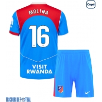 Echipament fotbal Atletico Madrid Nahuel Molina #16 Tricou Treilea 2025-26 pentru copii maneca scurta (+ Pantaloni scurti)