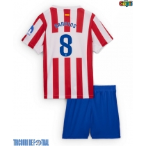 Echipament fotbal Atletico Madrid Pablo Barrios #8 Tricou Acasa 2025-26 pentru copii maneca scurta (+ Pantaloni scurti)