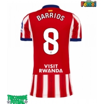 Echipament fotbal Atletico Madrid Pablo Barrios #8 Tricou Acasa 2026-27 pentru femei maneca scurta