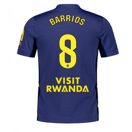 Echipament fotbal Atletico Madrid Pablo Barrios #8 Tricou Deplasare 2025-26 maneca scurta Echipament fotbal Atletico Madrid Pablo Barrios #8 Tricou Deplasare 2025-26 maneca scurta