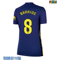 Echipament fotbal Atletico Madrid Pablo Barrios #8 Tricou Deplasare 2025-26 pentru femei maneca scurta