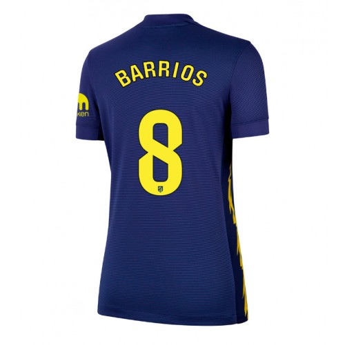 Echipament fotbal Atletico Madrid Pablo Barrios #8 Tricou Deplasare 2025-26 pentru femei maneca scurta Echipament fotbal Atletico Madrid Pablo Barrios #8 Tricou Deplasare 2025-26 pentru femei maneca scurta