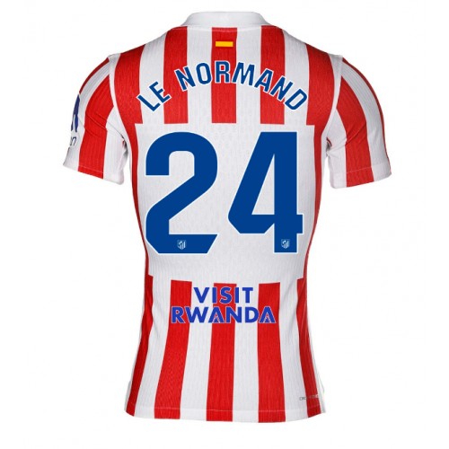 Echipament fotbal Atletico Madrid Robin Le Normand #24 Tricou Acasa 2025-26 maneca scurta Echipament fotbal Atletico Madrid Robin Le Normand #24 Tricou Acasa 2025-26 maneca scurta