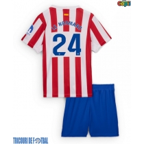 Echipament fotbal Atletico Madrid Robin Le Normand #24 Tricou Acasa 2025-26 pentru copii maneca scurta (+ Pantaloni scurti)