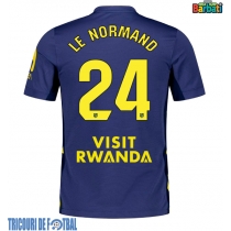 Echipament fotbal Atletico Madrid Robin Le Normand #24 Tricou Deplasare 2025-26 maneca scurta