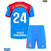 Echipament fotbal Atletico Madrid Robin Le Normand #24 Tricou Treilea 2025-26 pentru copii maneca scurta (+ Pantaloni scurti)