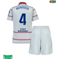 Echipament fotbal Atletico Madrid Rodrigo Mendoza #4 Tricou Treilea 2026-27 pentru copii maneca scurta (+ Pantaloni scurti)