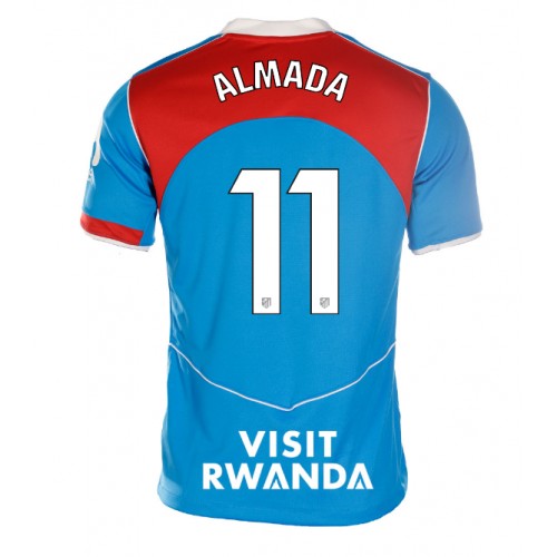 Echipament fotbal Atletico Madrid Thiago Almada #11 Tricou Treilea 2025-26 pentru femei maneca scurta Echipament fotbal Atletico Madrid Thiago Almada #11 Tricou Treilea 2025-26 pentru femei maneca scurta