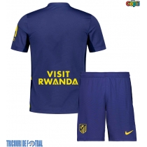 Echipament fotbal Atletico Madrid Tricou Deplasare 2025-26 pentru copii maneca scurta (+ Pantaloni scurti)