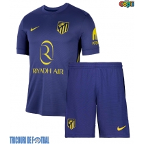 Echipament fotbal Atletico Madrid Tricou Deplasare 2025-26 pentru copii maneca scurta (+ Pantaloni scurti)