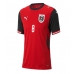 Echipament fotbal Austria David Alaba #8 Tricou Acasa Mondial 2026 pentru femei maneca scurta