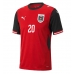 Echipament fotbal Austria Konrad Laimer #20 Tricou Acasa Mondial 2026 pentru copii maneca scurta (+ Pantaloni scurti)