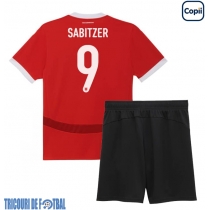 Echipament fotbal Austria Marcel Sabitzer #9 Tricou Acasa European 2024 pentru copii maneca scurta (+ Pantaloni scurti)