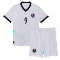 Echipament fotbal Austria Marcel Sabitzer #9 Tricou Deplasare European 2024 pentru copii maneca scurta (+ Pantaloni scurti)