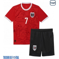 Echipament fotbal Austria Marko Arnautovic #7 Tricou Acasa European 2024 pentru copii maneca scurta (+ Pantaloni scurti)