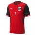 Echipament fotbal Austria Marko Arnautovic #7 Tricou Acasa Mondial 2026 pentru copii maneca scurta (+ Pantaloni scurti)