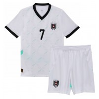 Echipament fotbal Austria Marko Arnautovic #7 Tricou Deplasare European 2024 pentru copii maneca scurta (+ Pantaloni scurti)