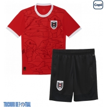 Echipament fotbal Austria Tricou Acasa European 2024 pentru copii maneca scurta (+ Pantaloni scurti)