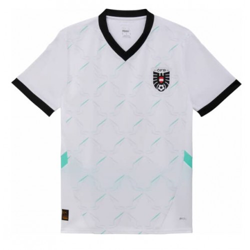 Echipament fotbal Austria Tricou Deplasare European 2024 maneca scurta Echipament fotbal Austria Tricou Deplasare European 2024 maneca scurta