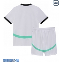 Echipament fotbal Austria Tricou Deplasare European 2024 pentru copii maneca scurta (+ Pantaloni scurti)