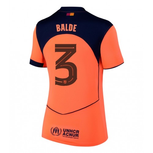 Echipament fotbal Barcelona Alejandro Balde #3 Tricou Treilea 2025-26 pentru femei maneca scurta Echipament fotbal Barcelona Alejandro Balde #3 Tricou Treilea 2025-26 pentru femei maneca scurta