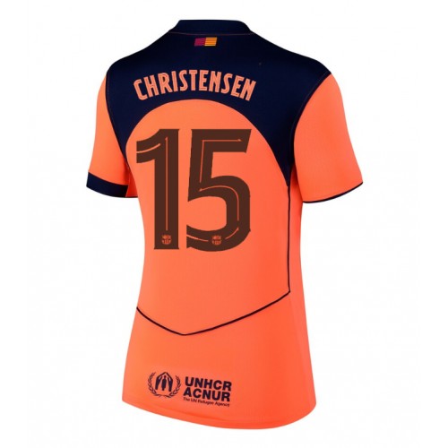 Echipament fotbal Barcelona Andreas Christensen #15 Tricou Treilea 2025-26 pentru femei maneca scurta Echipament fotbal Barcelona Andreas Christensen #15 Tricou Treilea 2025-26 pentru femei maneca scurta