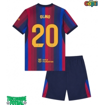 Echipament fotbal Barcelona Dani Olmo #20 Tricou Acasa 2026-27 pentru copii maneca scurta (+ Pantaloni scurti)