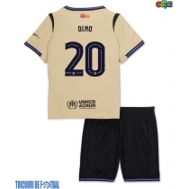 Echipament fotbal Barcelona Dani Olmo #20 Tricou Deplasare 2025-26 pentru copii maneca scurta (+ Pantaloni scurti)