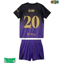 Echipament fotbal Barcelona Dani Olmo #20 Tricou Deplasare 2026-27 pentru copii maneca scurta (+ Pantaloni scurti)